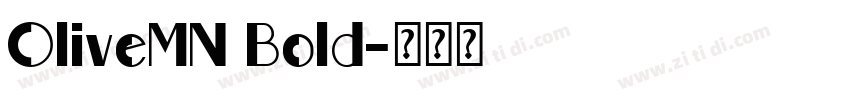 OliveMN Bold字体转换